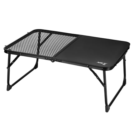 Masă de camping pliabilă neagră – ușoară, compactă, 60x40 cm