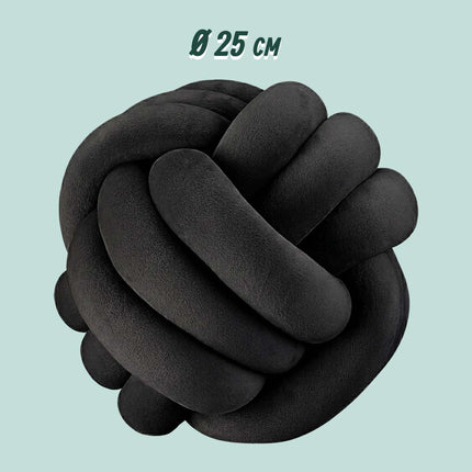 Pernă Black Knot, 25 cm – Spumă de poliester