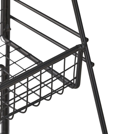 Raft pentru condimente din metal negru