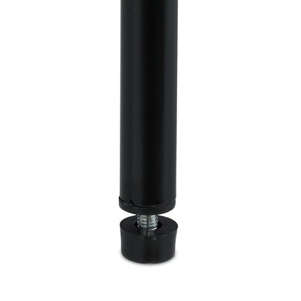 Suport pentru prosoape din metal negru, 6 trepte
