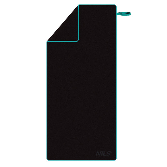 Prosop negru din microfibra, 200x90 cm