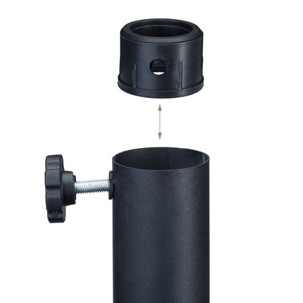 Suport de umbrelă negru cu model de trandafiri