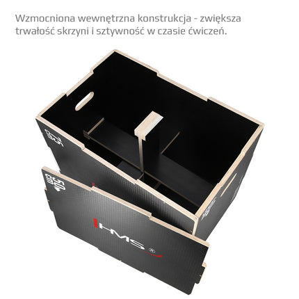 Cutie pliometrică neagră pentru exerciții pentru piept