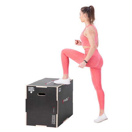Cutie pliometrică neagră pentru exerciții pentru piept