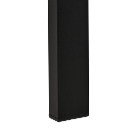 Bancă de grădină din oțel negru - Design geometric