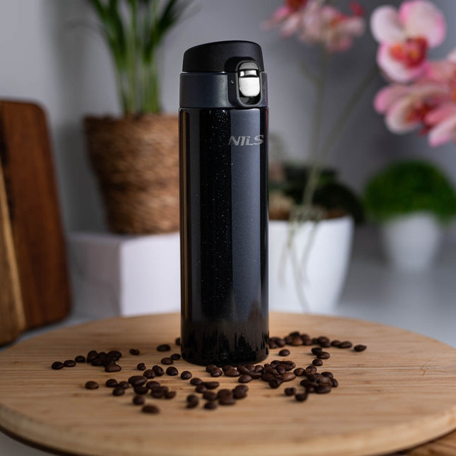 Cupă termică neagră, 28 oz, oțel inoxidabil izolat