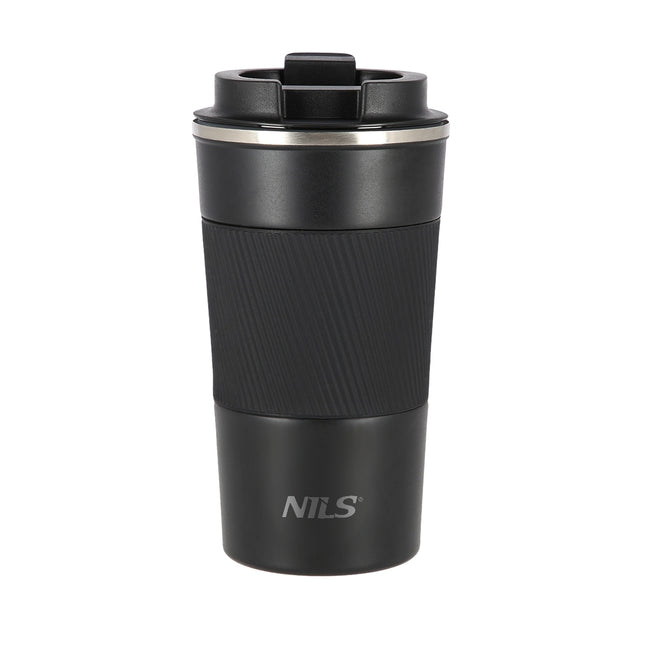 Cupă termică neagră, oțel inoxidabil izolat, 9 oz