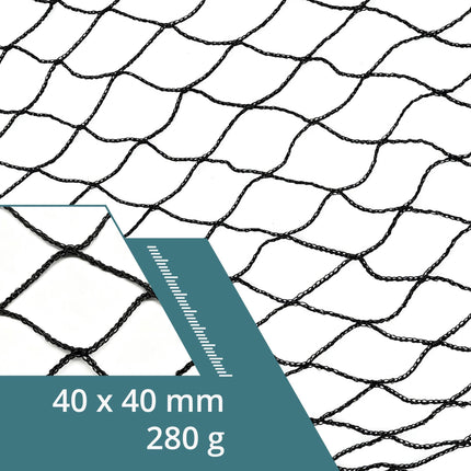Plasă de remorcă neagră, 1,5 x 2,7 m, plastic PP durabil