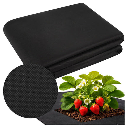 Covoraș negru stabilizat UV pentru controlul buruienilor 1,6x20m 50g/m²