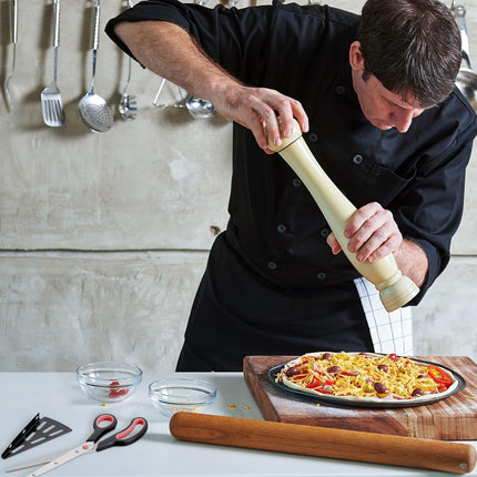 Tăiător de pizza negru și roșu cu dispozitiv de ridicare