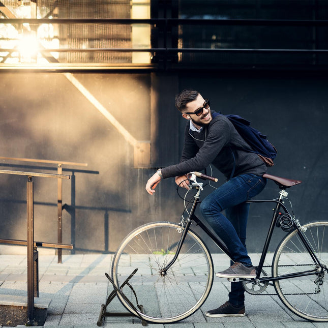 Suport negru pentru biciclete pentru 2 biciclete