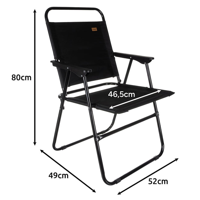 Scaun de pescuit negru Trizand 25470