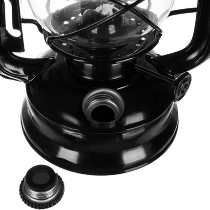 Lampa cu ulei neagra 24cm