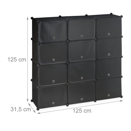 Pantofi negru cu 24 de compartimente