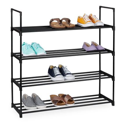 Raft negru pentru pantofi