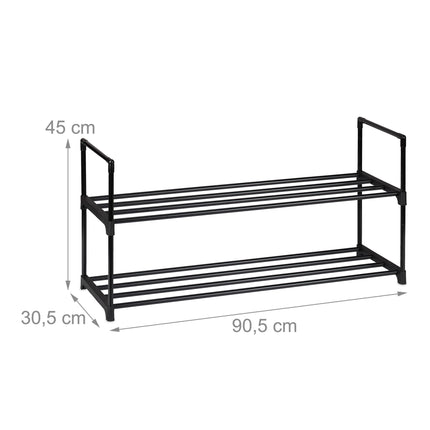 Raft negru pentru pantofi