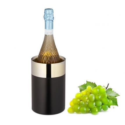 Racitor de vin din otel inoxidabil negru