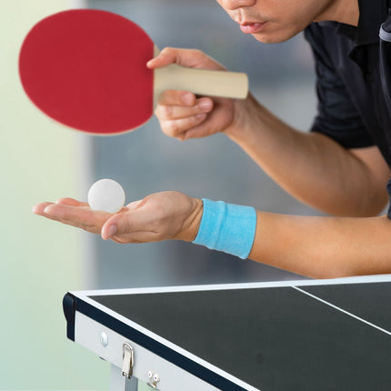 Masa de tenis de masa neagra cu accesorii