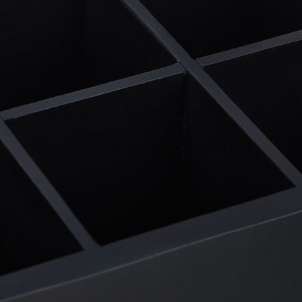 Black tea box with 6 compartments