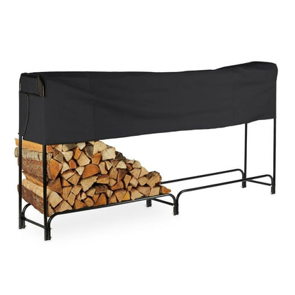 Raft din lemn negru cu capac