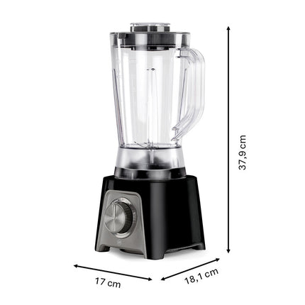 Blender compact Blendeo+ 1,5 L cu motor de 450 W și funcție Ice Crush, Pulse