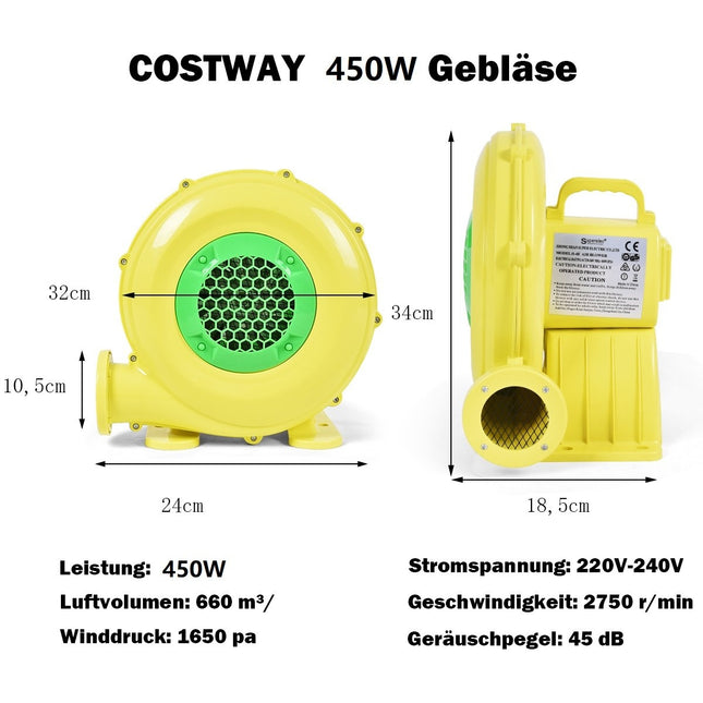 Suflanta 450W Ventilator electric Suflanta aer pentru jucarii gonflabile
