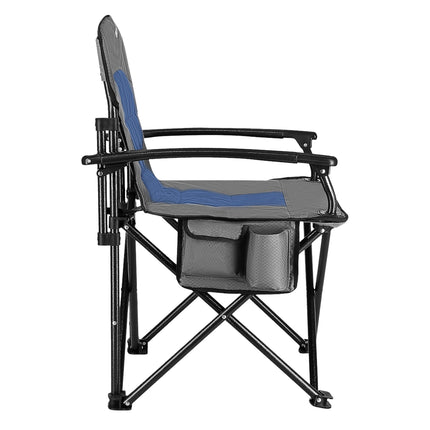 Scaun de camping pliabil albastru, usor, portabil