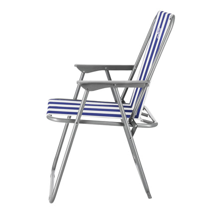 Scaun de camping pliabil albastru, usor, portabil