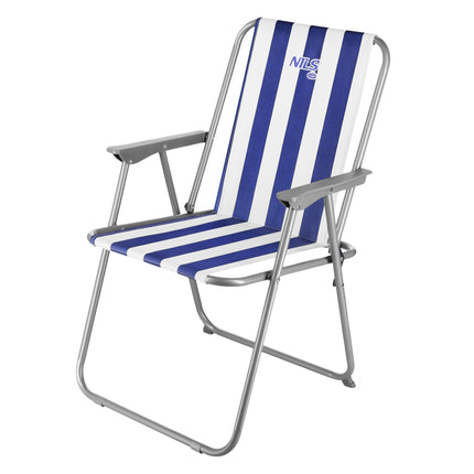 Scaun de camping pliabil albastru, usor, portabil