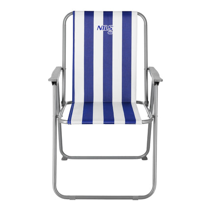 Scaun de camping pliabil albastru, usor, portabil