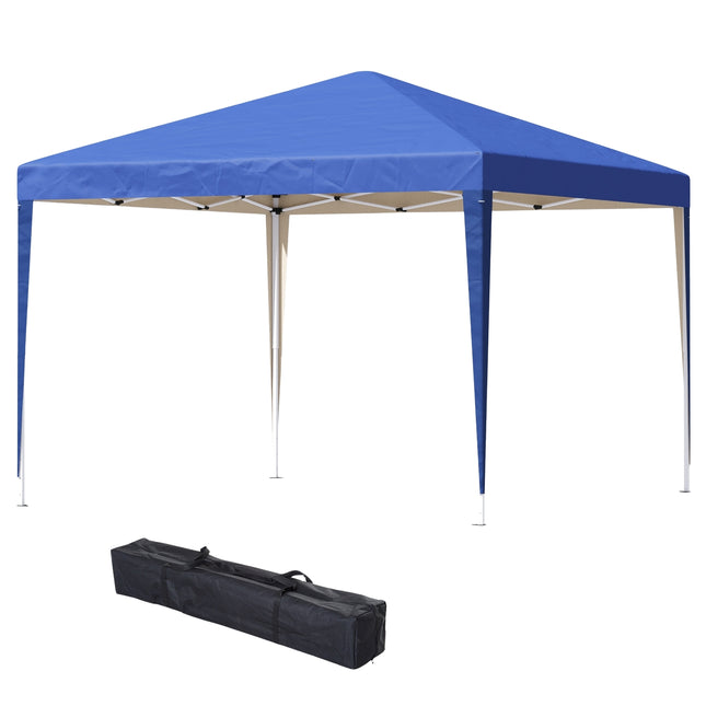 Blue Pop-Up Gazebo, 3x3m, water repellent & UV protection