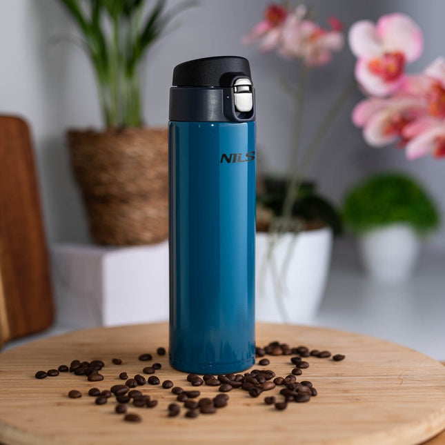 Cupa termica albastra, 28 oz, izolata