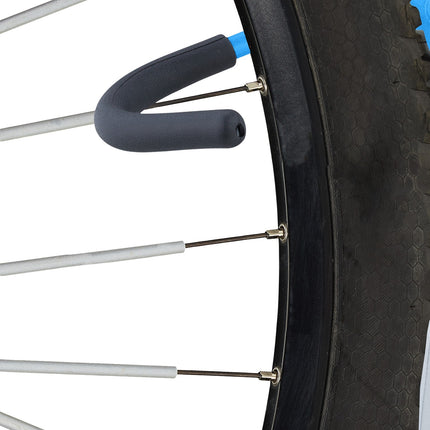 Suport de perete albastru pentru biciclete set de 2