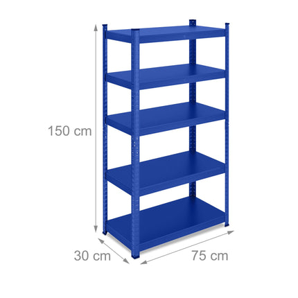 Rafturi metalice rezistente albastre 5 nivele