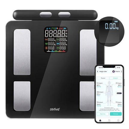Cântar de baie analitic Bluetooth cu măsurare IMC și grăsime