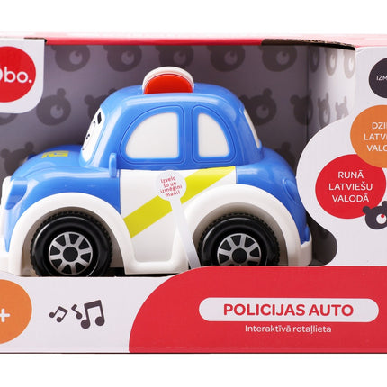 Mașină de poliție interactivă Bo (limbă letonă)