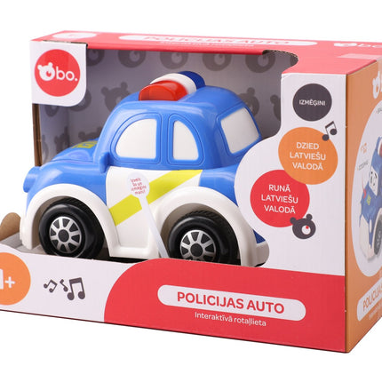 Mașină de poliție interactivă Bo (limbă letonă)