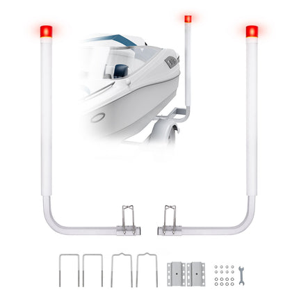 Boat Trailer Guide-Ons, 46 Inch, Solar LED, 2 Pack
