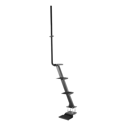 Boat Trailer Steps, 4-Step Steel Ladder With Handrail