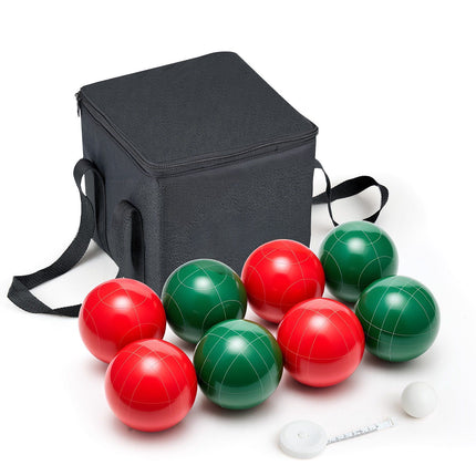 Bocce Ball Set 107 mm, 8 Resin Balls, Carry Bag