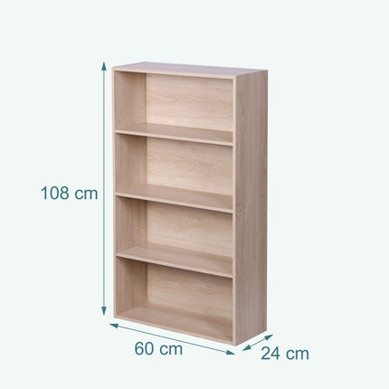 Bibliotecă cu rafturi reglabile, independentă