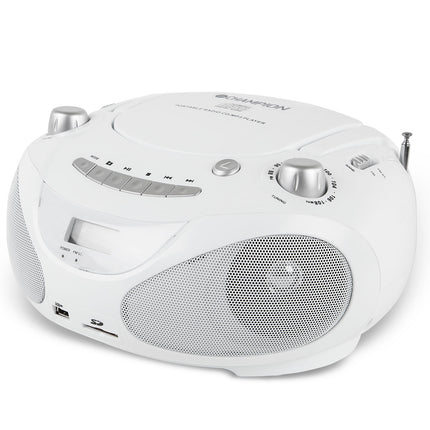 Boombox CD/Radio/MP3/USB White