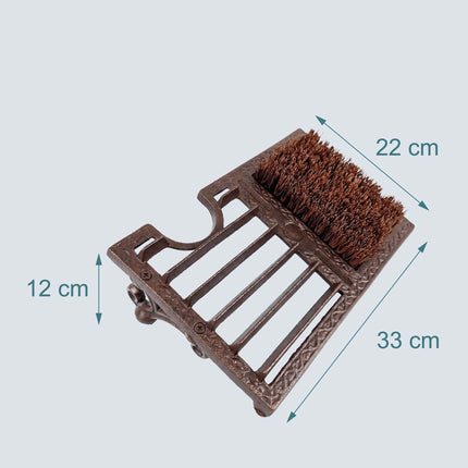Racletă pentru ghete cu cric pentru ghete – Fontă, perie cu peri
