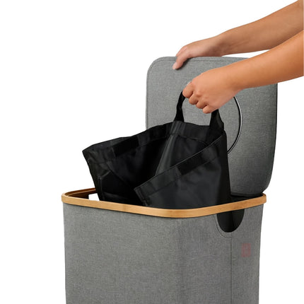 Colector de sticle cu capac, capacitate 100 l, sac detașabil