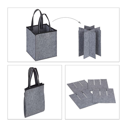 Geanta pentru sticle pentru 9 sticle Felt