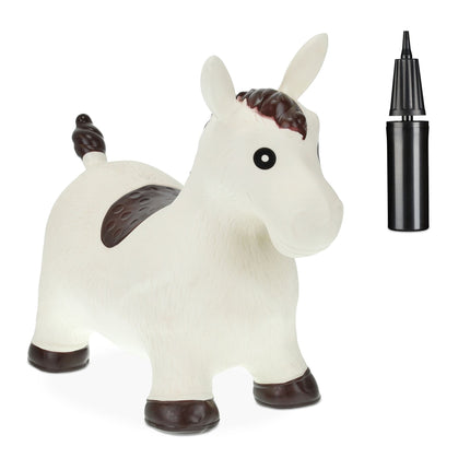 Bouncing animal Horse in white