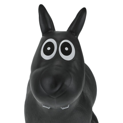 Câine animal care săritură negru