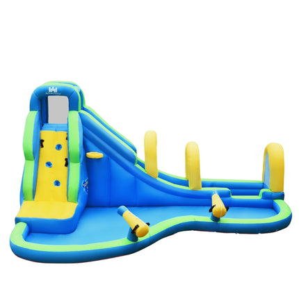Bouncy Castle Inflatable Water Slide Play Pool Water Park with Slide 478x365x242cm