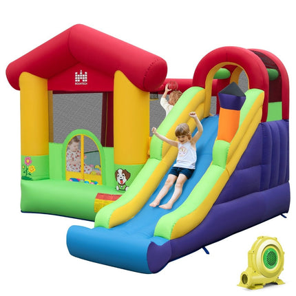 Bouncy castle Inflatable play castle for children with slide 325 x 290 x 205 cm