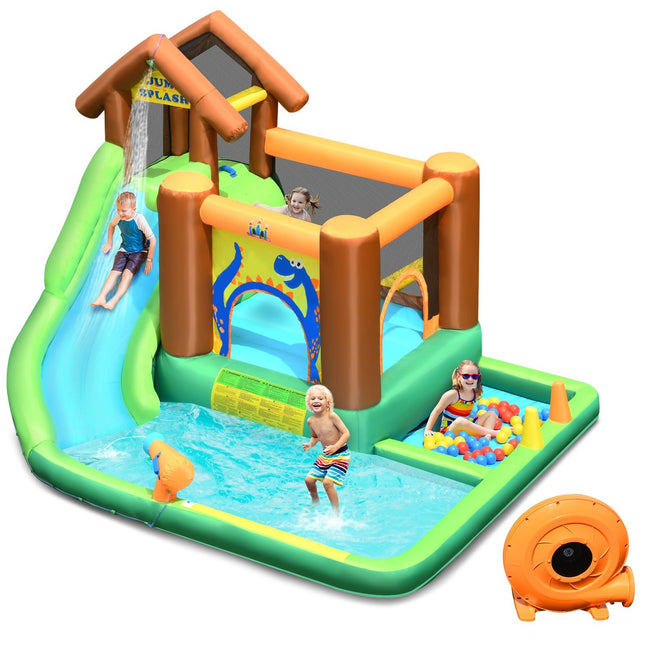 Castel gonflabil cu suflantă Parc cu tobogan gonflabil cu tobogan 368 x 303 x 230 cm Colorat